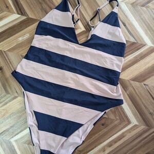 aerie Nautical Pink‎ and Navy One Piece
